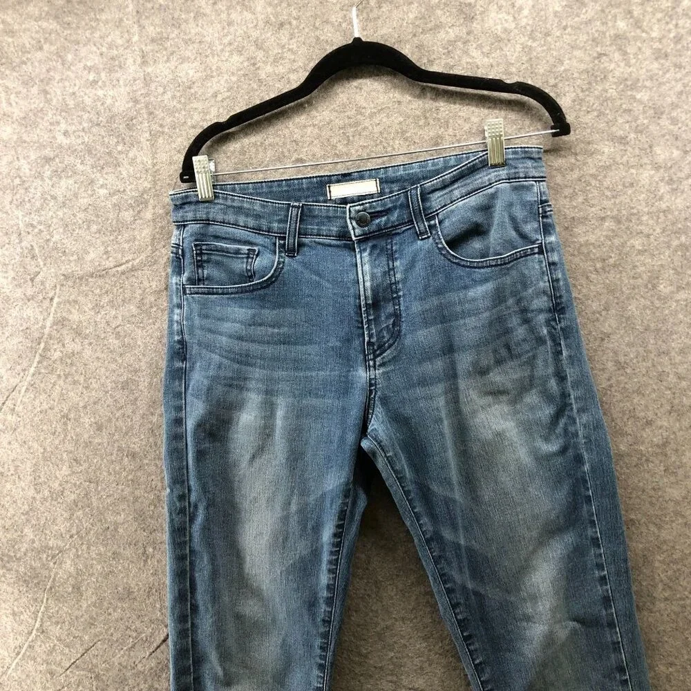 Uniqlo‎ Soft Denim Skinny Jean Mens 30x34 (30x33) Blue Stretch Medium Wash
